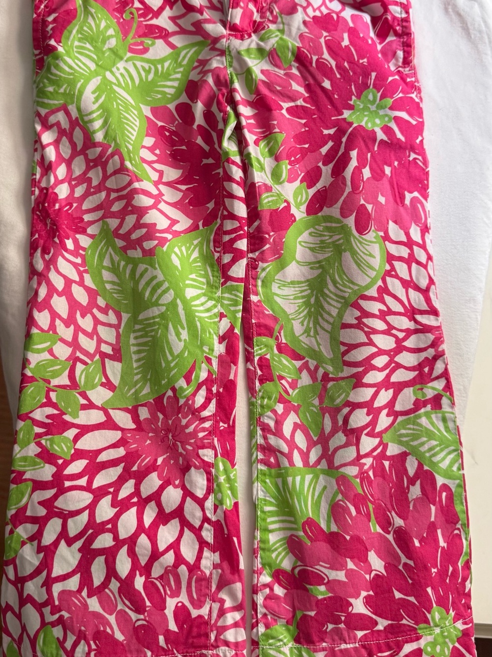 Lilly Pulitzer Girls Pink & Green Floral Pants